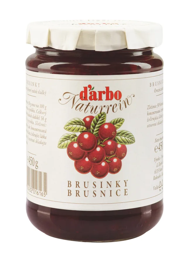 Džem divoké brusinky výběrový 450 g – Darbo