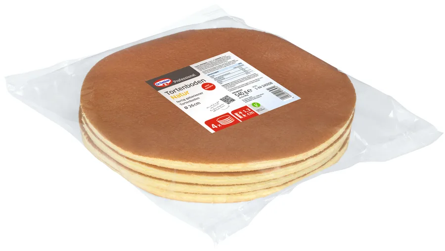 Dortový korpus kulatý piškotový 540 g – Dr. Oetker