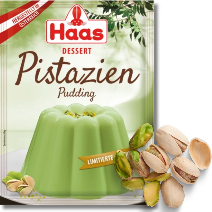 Dezertní puding s příchutí Pistácie 37 g – HAAS