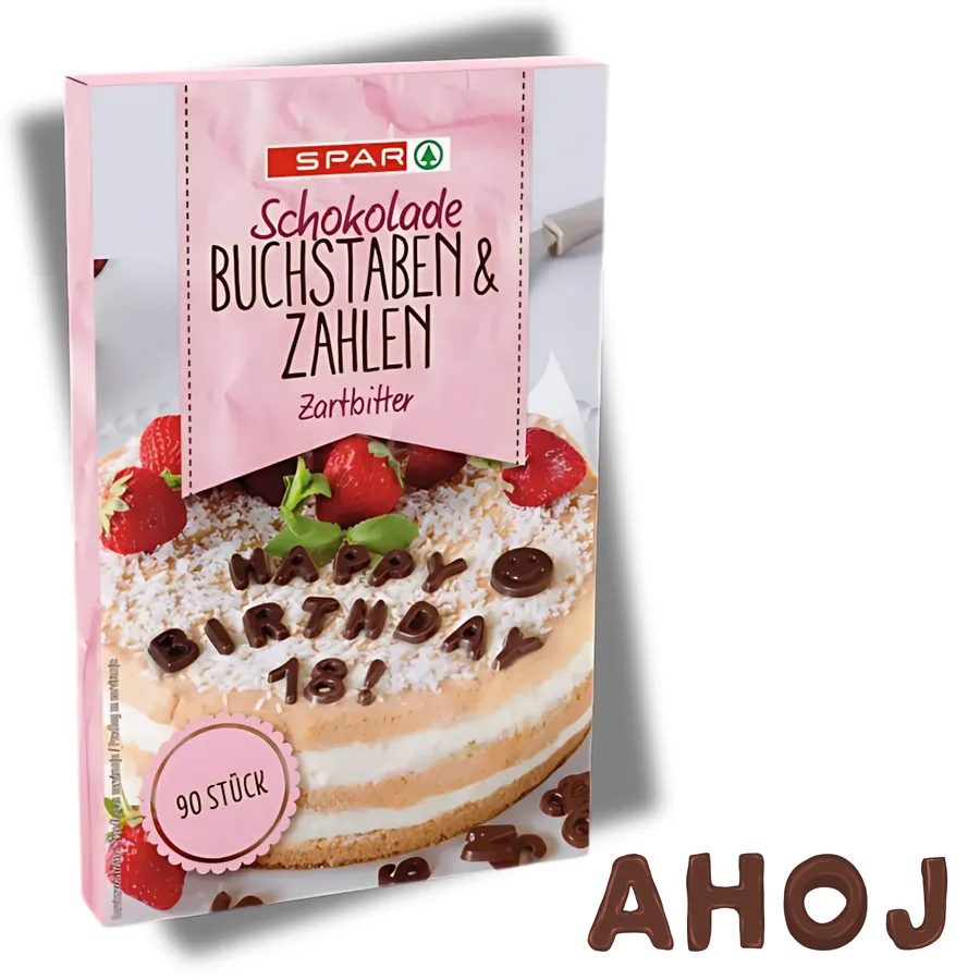 Čokoládová abeceda 90 ks (40 g) – SPAR
