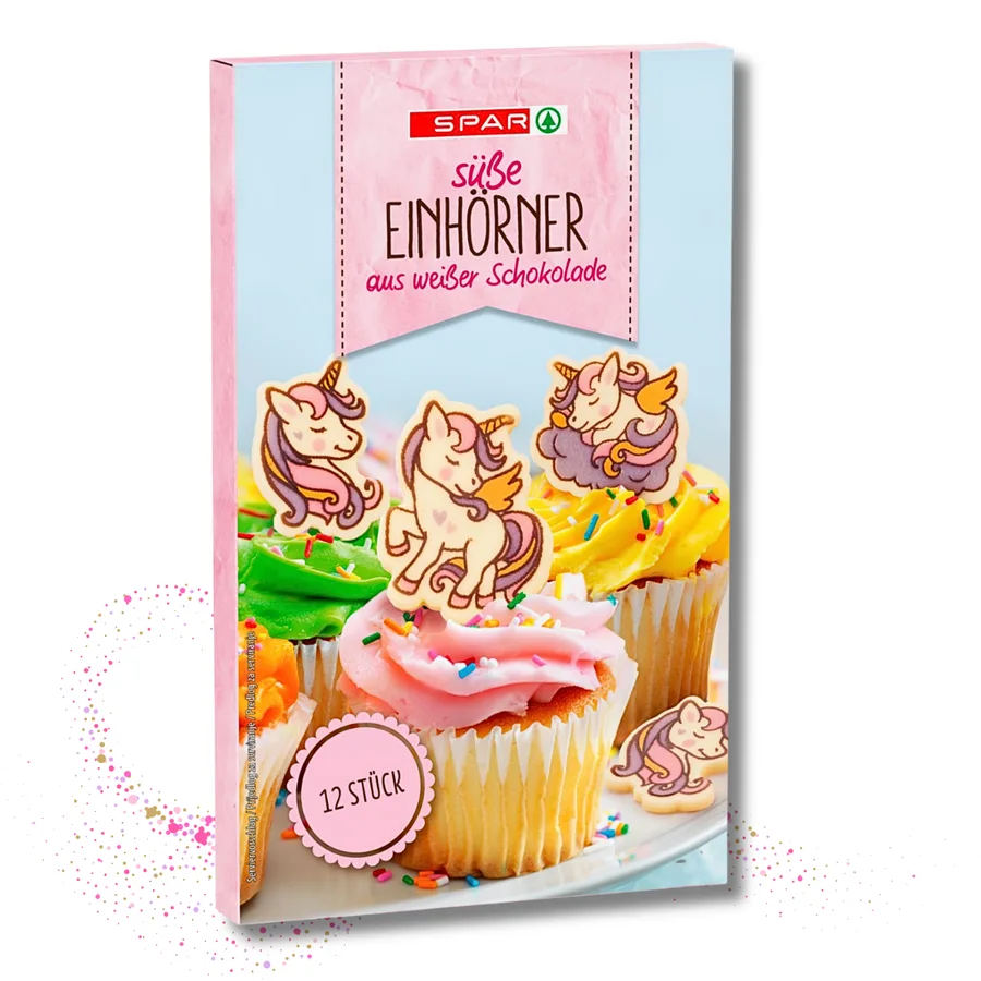 Čokoládové zápichy Jednorožec 12 ks / 34 g – SPAR