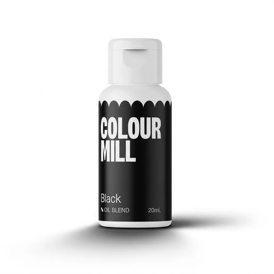 Tekutá olejová barva černá 20 ml – Colour Mill