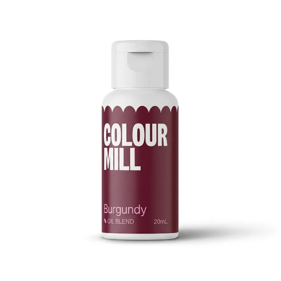 Olejová barva bordó na čokoládu a krémy 20 ml – Colour Mill