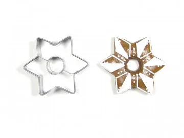 Nerezové vykrajovátko hvězda se středem 4,9 cm – Jandejsek