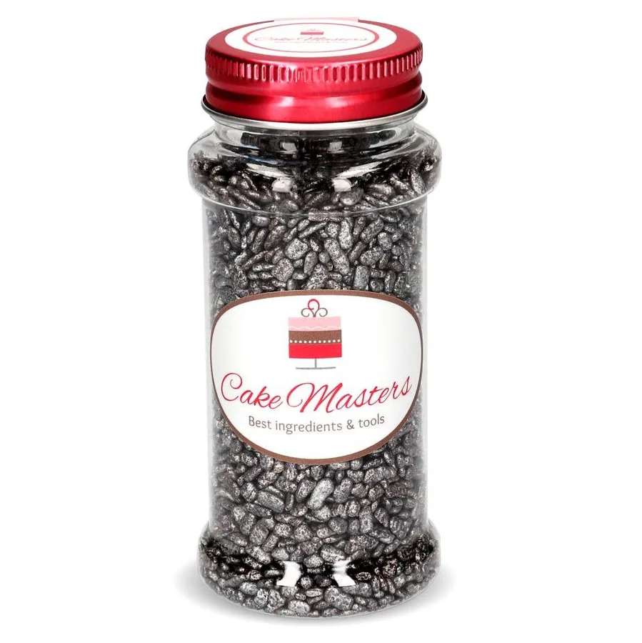 Cukrářské zdobení stříbrné kamínky 80 g – Cake Masters