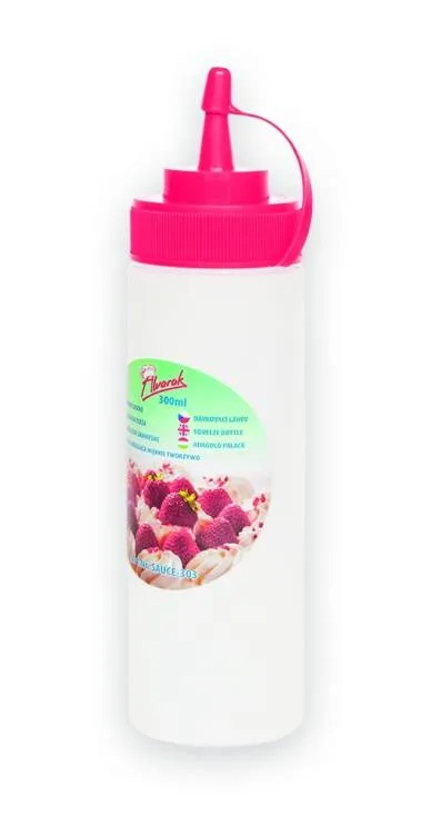 Dávkovací láhev s růžovým víčkem 300 ml – Alvarak