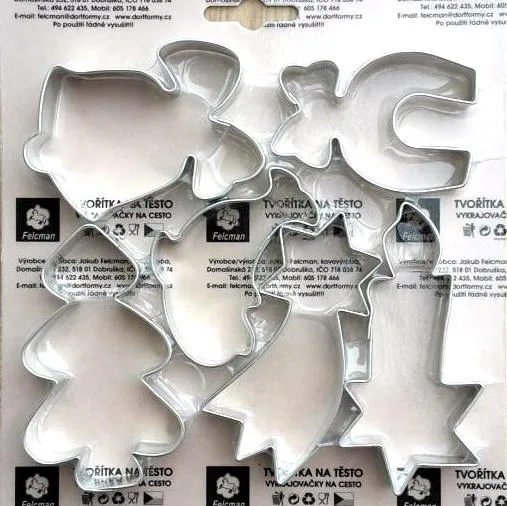 Vykrajovátka Vánoční perníčky 6–7 cm, 6 ks – Felcman