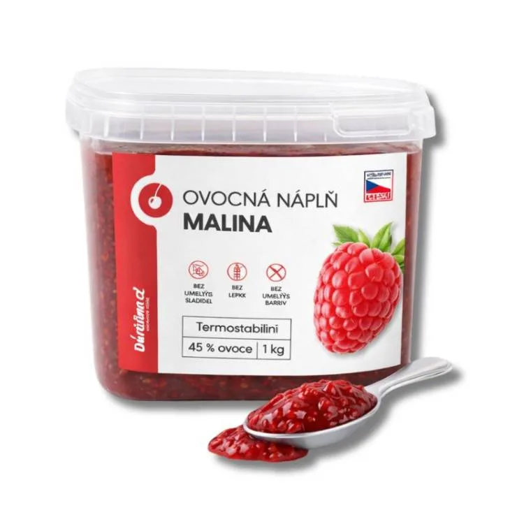 Ovocná náplň malina s kousky ovoce 1 kg