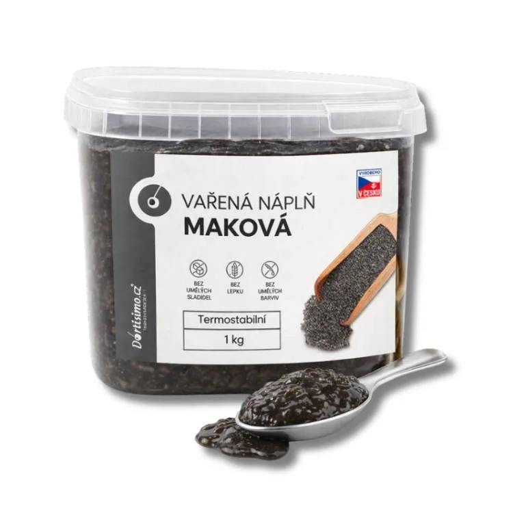 Vařená maková náplň termostabilní 1 kg