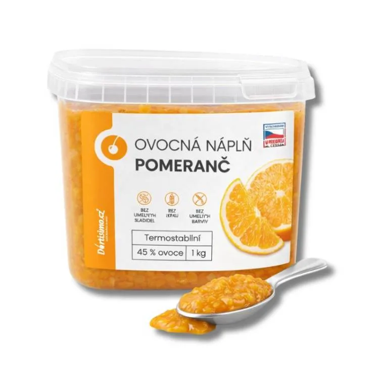 Ovocná náplň Pomeranč s kousky ovoce 1 kg