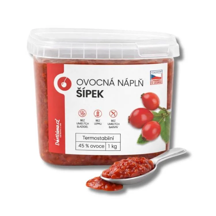 Ovocná náplň Šípek termostabilní 1 kg