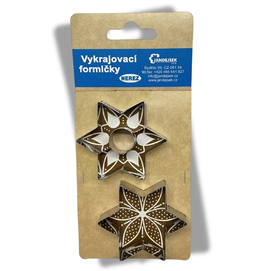Vykrajovátka Hvězda se středem duo 6 cm – Jandejsek