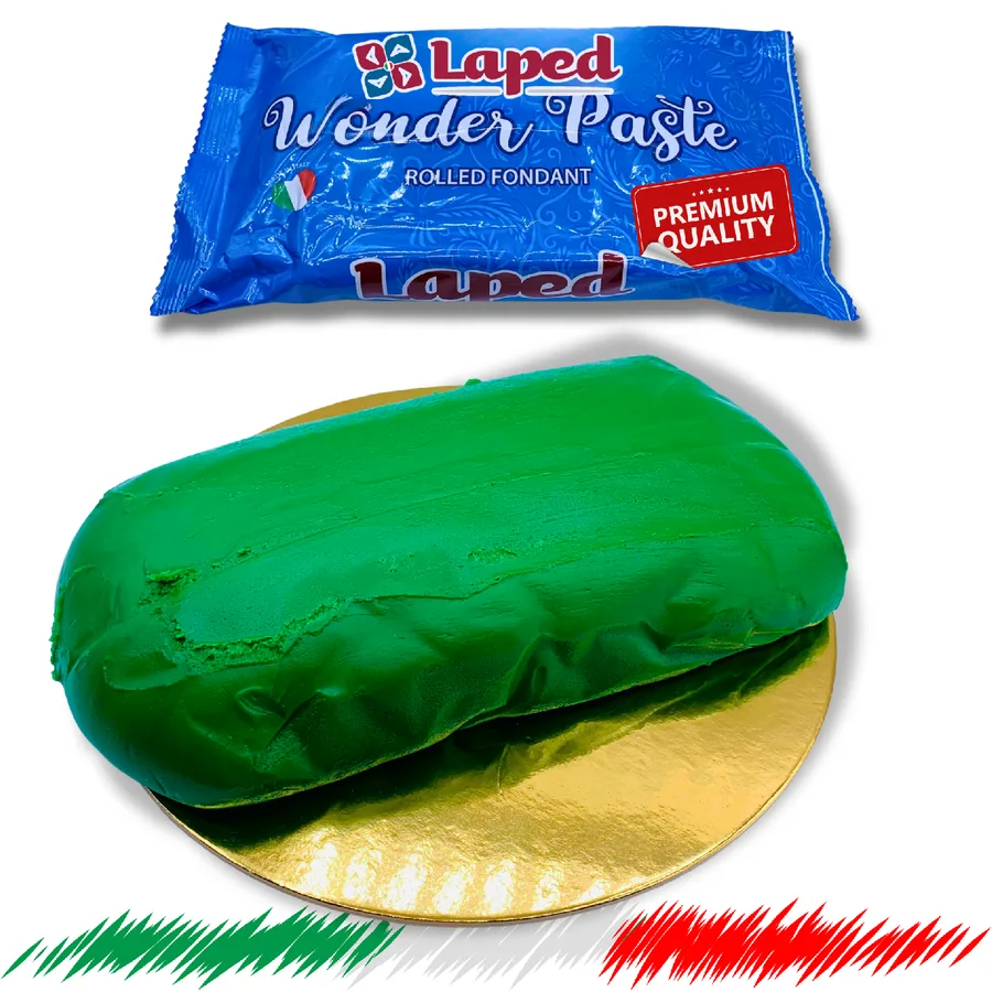 Potahovací hmota elastická zelená 1 kg – LAPED