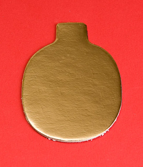 Zlatá oválná papírová podložka pod minidezert 10 × 6,5 cm, 200 ks – Monaco