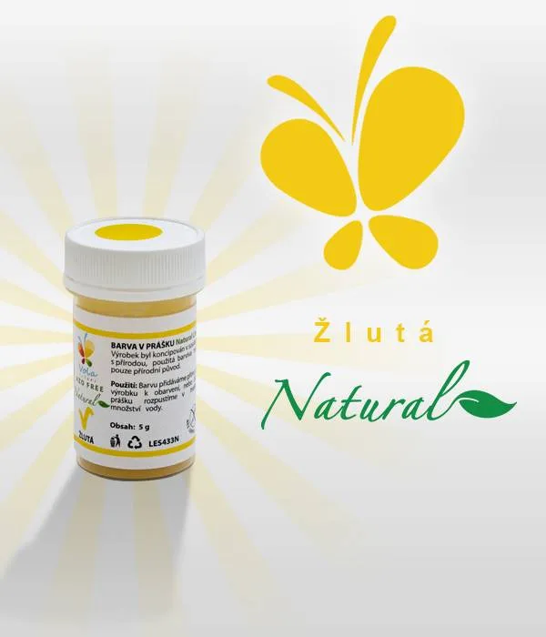 Přírodní prášková barva žlutá Natural Line 5 g – Vola colori