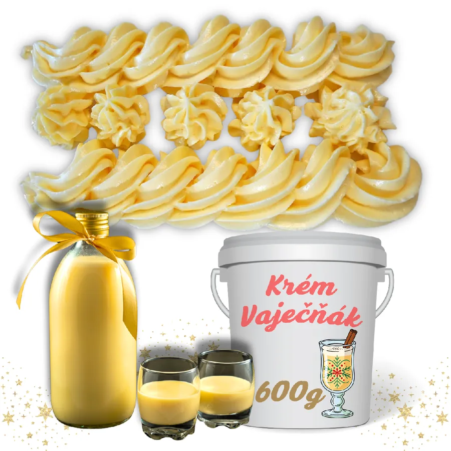 Hotový krém s příchutí Vaječný likér 600 g – PRO SLADKÝ ŽIVOT
