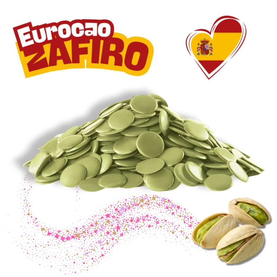 Pistáciová mléčná poleva Zafiro Premium 200 g – Eurocao