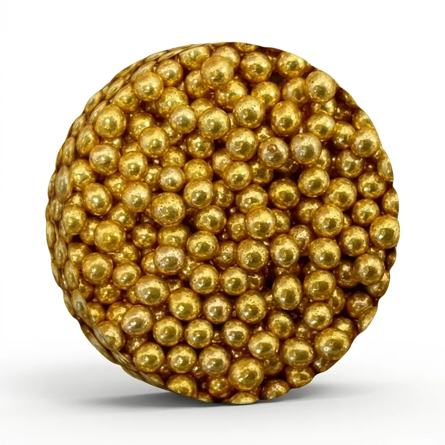 Cukrové perly zlaté malé 4–5 mm, 50 g
