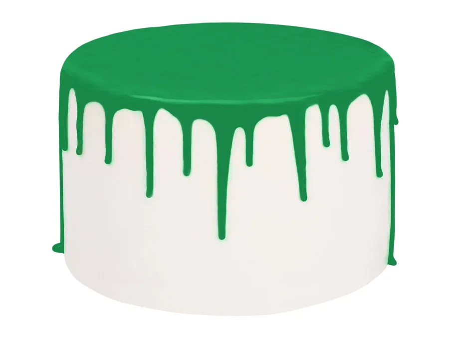 Zelená poleva Cake Drip v lahvičce 250 g – Cake Masters
