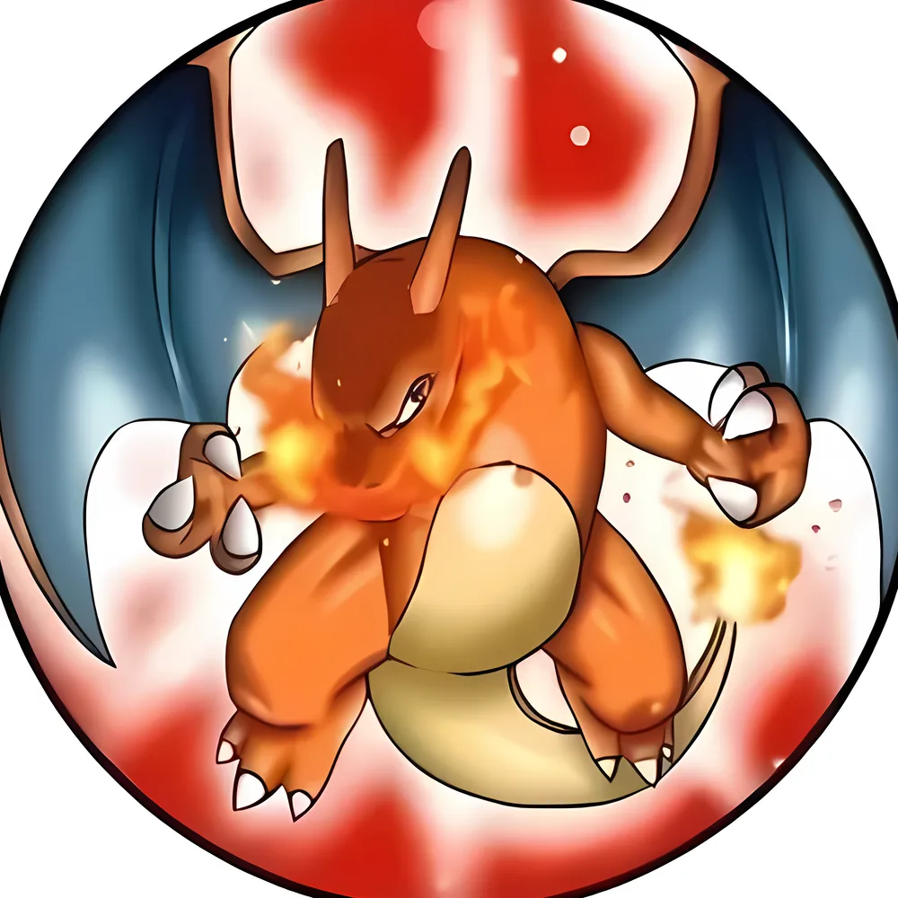Pokémon – Charizard chrlící oheň – jedlý obrázek na dort – jedlý obrázek na dort