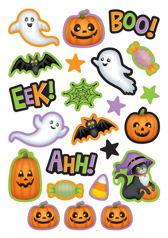 Halloween – dýně, duchové a netopýři s nápisy – jedlý papír na hranatý dort – jedlý obrázek na dort