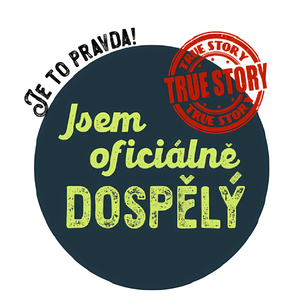 Jsem dospělý - je to pravda – jedlý obrázek na dort – jedlý obrázek na dort