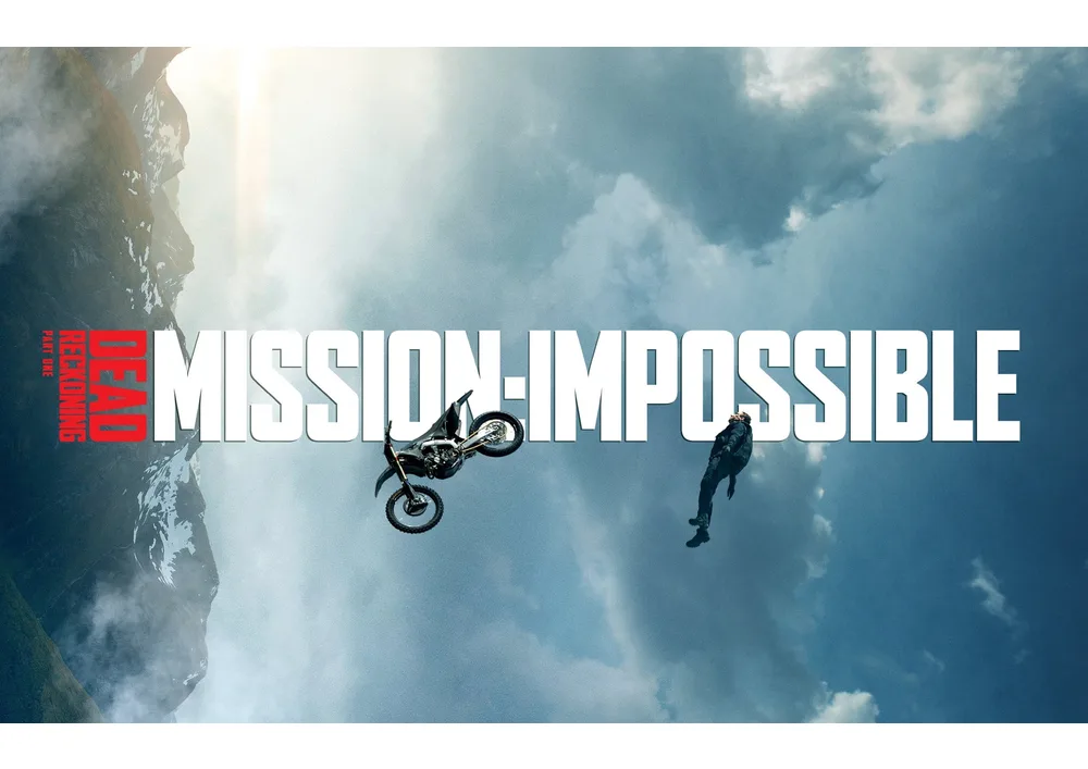 Mission: Impossible – Ethan Hunt a pád s motorkou – jedlý papír na hranatý dort – jedlý obrázek na dort