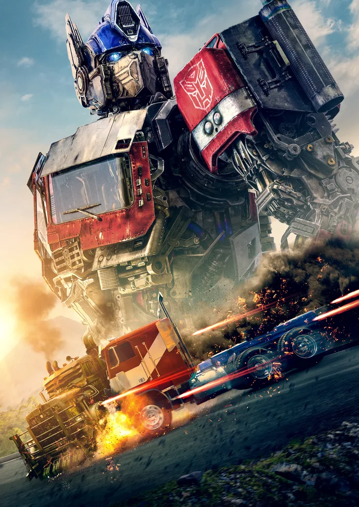 Transformers – Optimus Prime v akci – jedlý papír na hranatý dort – jedlý obrázek na dort