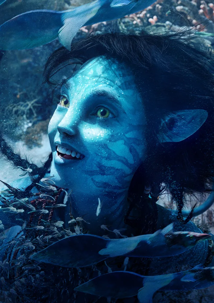 Avatar – Kiri pod mořskou hladinou – jedlý papír na hranatý dort – jedlý obrázek na dort
