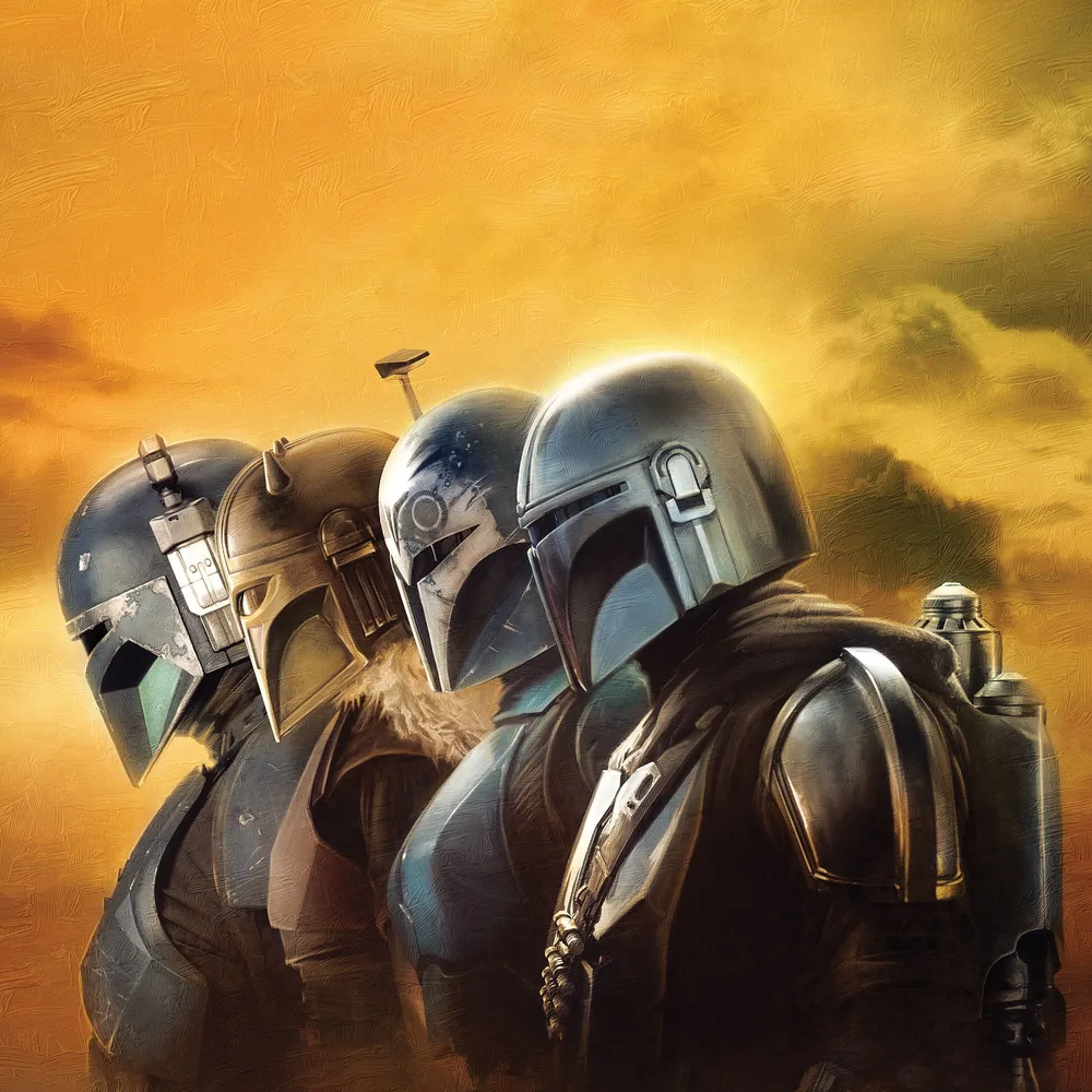 Star Wars – Mandalorian a bojovníci – jedlý obrázek na dort – jedlý obrázek na dort