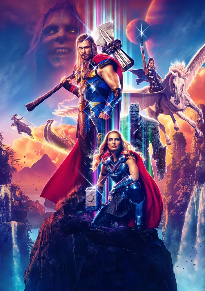 Avengers – Thor: Láska a hrom s Mighty Thor a partou – jedlý papír na hranatý dort – jedlý obrázek na dort
