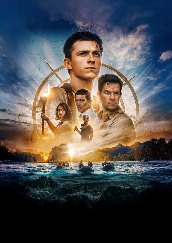 Uncharted – Nathan Drake a Sully – jedlý papír na hranatý dort – jedlý obrázek na dort