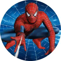 Spiderman – skok v pavučině – jedlý obrázek na dort