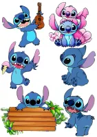 Lilo & Stitch mix formát – jedlý papír na hranatý dort