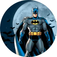 Batman – pod měsícem – jedlý obrázek na dort