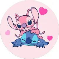 Lilo a Stitch – Angel na Stitchovi – jedlý obrázek na dort