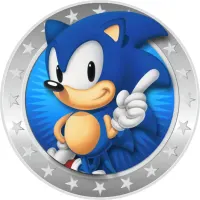 Sonic – ve stříbrném rámečku – jedlý obrázek na dort