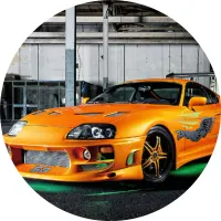 Auto – Sporťák – jedlý obrázek na dort