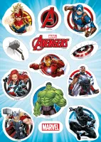 Avengers – výřezy s logem Avengers – jedlý papír na hranatý dort