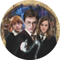 Harry Potter – trio v uniformách – jedlý obrázek na dort