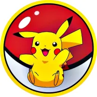 Pokémon – Pikachu v Pokéballu – jedlý obrázek na dort