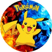 Pokemon – Pikachu – Barevný – jedlý obrázek na dort
