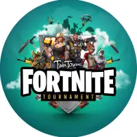 Fortnite – turnajové logo – jedlý obrázek na dort