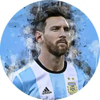 Messi – Argentina – jedlý obrázek na dort