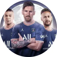 Messi – Neymar – Mpappe – jedlý obrázek na dort