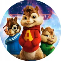 Alvin a Chipmunkové – New – jedlý obrázek na dort