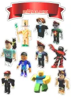 Roblox jedlý papír na zápichy a cupcakes – jedlý papír na cupcakes