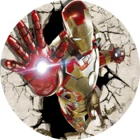 Avengers – Iron Man – průlom zdí – jedlý obrázek na dort