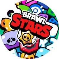 Brawl Stars – velké logo zblízka – jedlý obrázek na dort