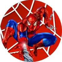 Spiderman Red – jedlý obrázek na dort